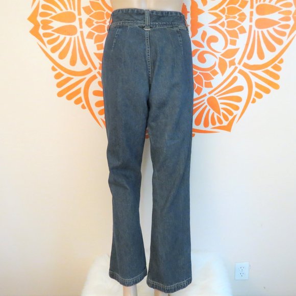 Bill Blass Retro Style Wide Leg Jeans 32P - Picture 3 of 3